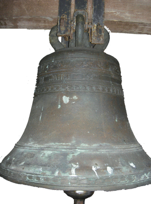 Die Glocke aus dem Kirchturm